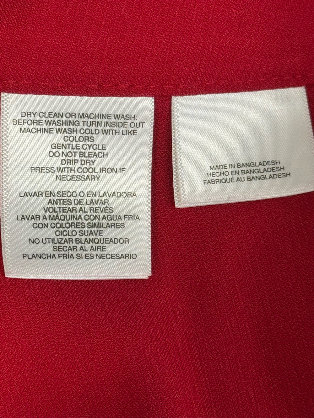 Black Label by Evan Picone Fire Red Trousers 16 Straight Leg (Runs like 14) - Picture 6 of 11